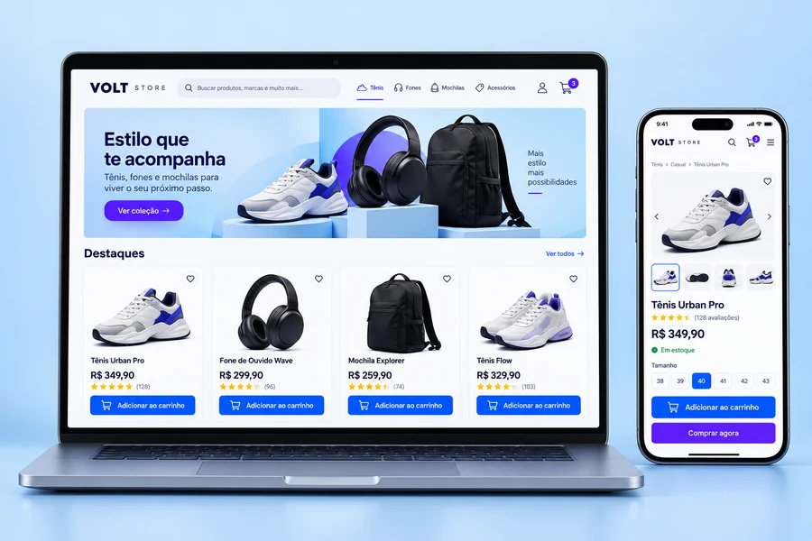 Demonstração de E-commerce