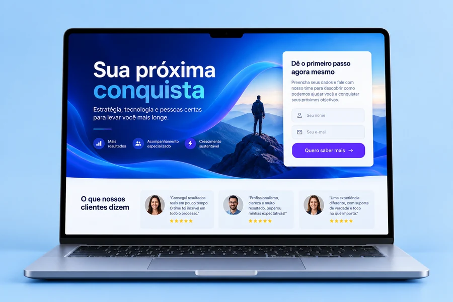 Demonstração de Landing Pages